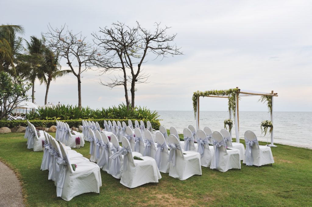 Small beach wedding venue.