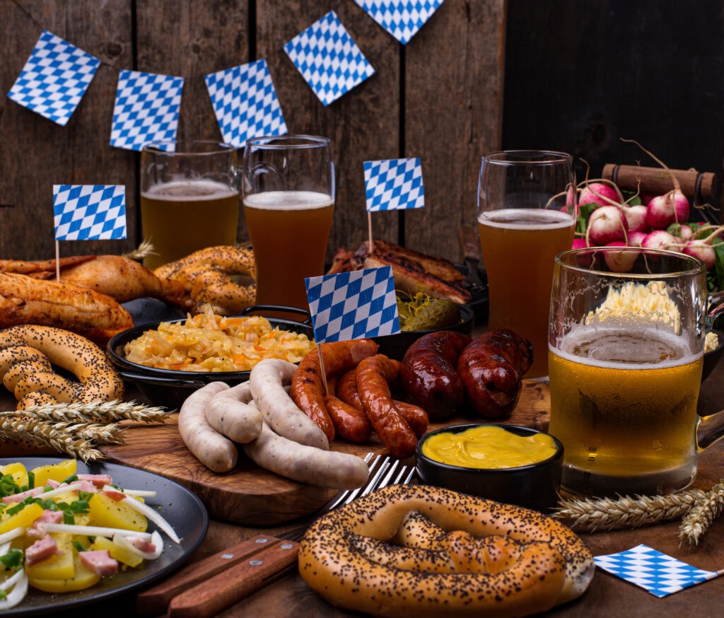 Whether you go with a full-on German fare-inspired pitch-in or keep it simple with some Bavarian pretzels and a beer tasting, you can’t go wrong.
