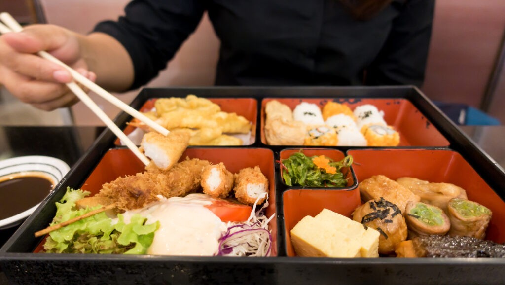 The beauty of a bento box is you can have multiple options/choices to choose from.