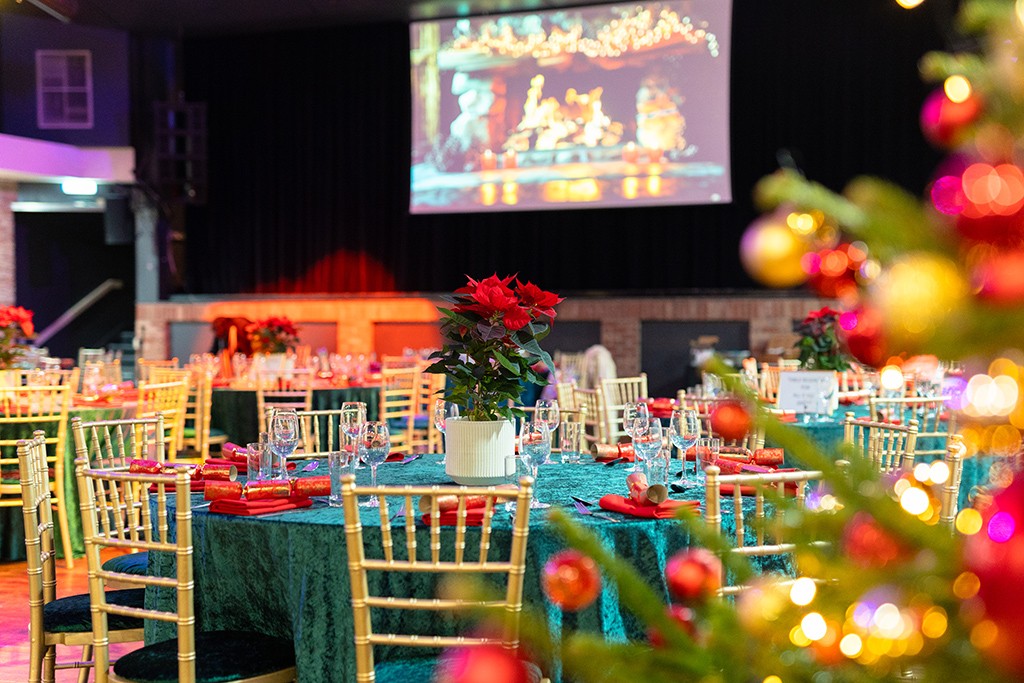 Venue 1 with Christmas Cabaret Setup