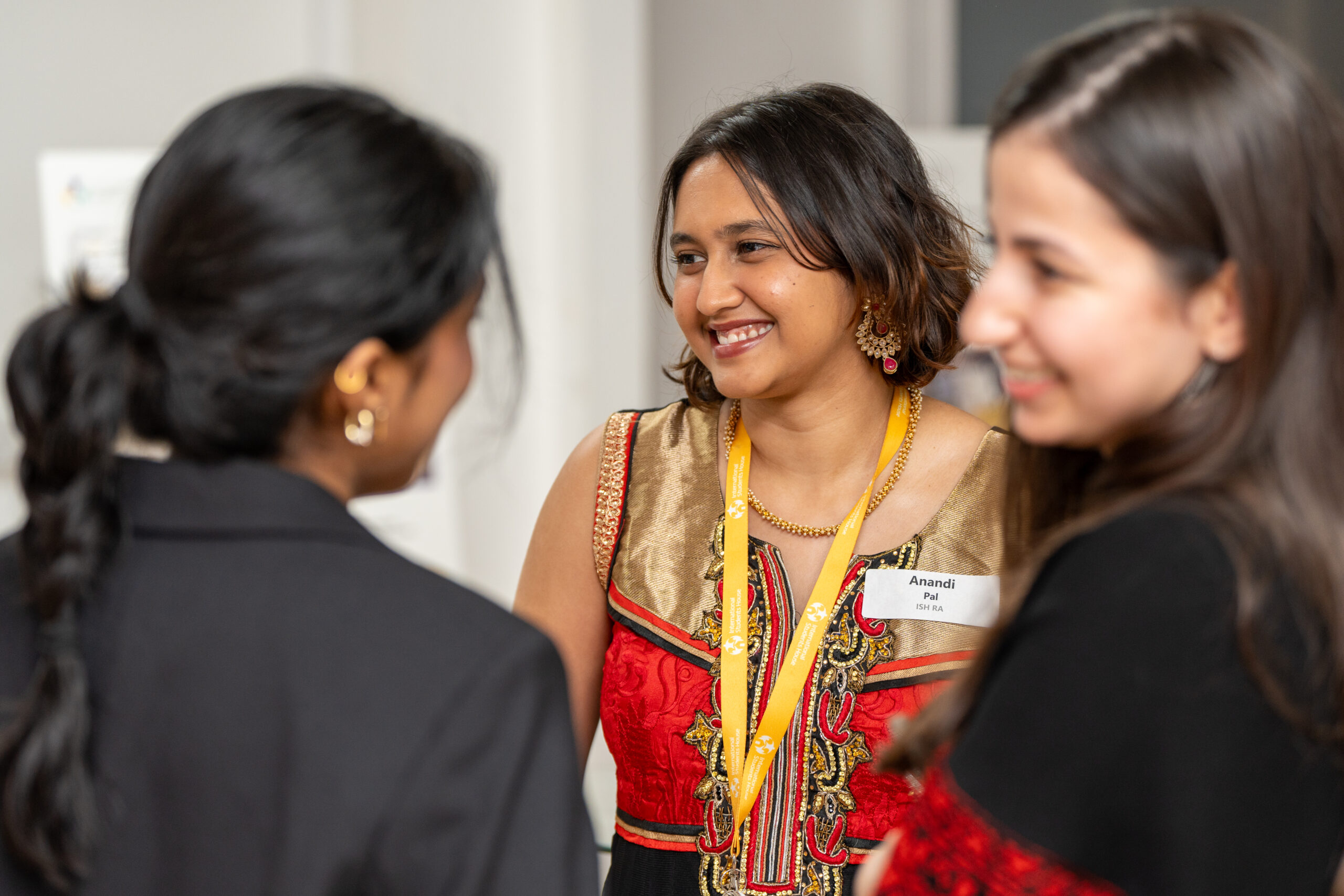Event attendees enjoying their time in the reception style in the Portland Room at ISH Venues.