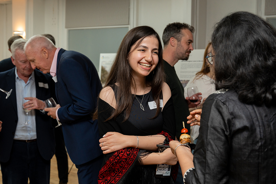 Networking at a multi-generational Event in the Portland Room at ISH Venues